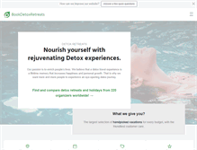 Tablet Screenshot of bookdetoxretreats.com